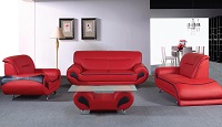 Ankur Leather Sofa Set