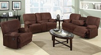 Warner Recliner Fabric Sofa Set