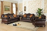 Jordon Leather Sofa Set