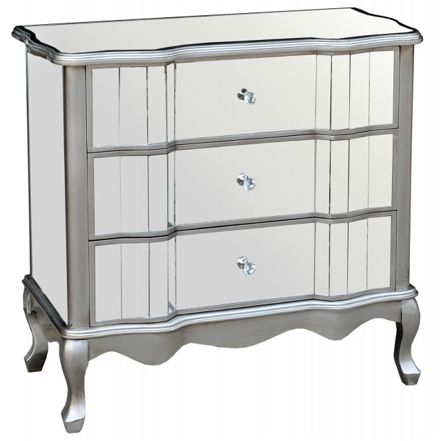 I3708 Mirrored Night Table Furtado Furniture