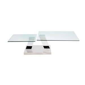 MDS-53-115 Elvis Glass Coffee Table