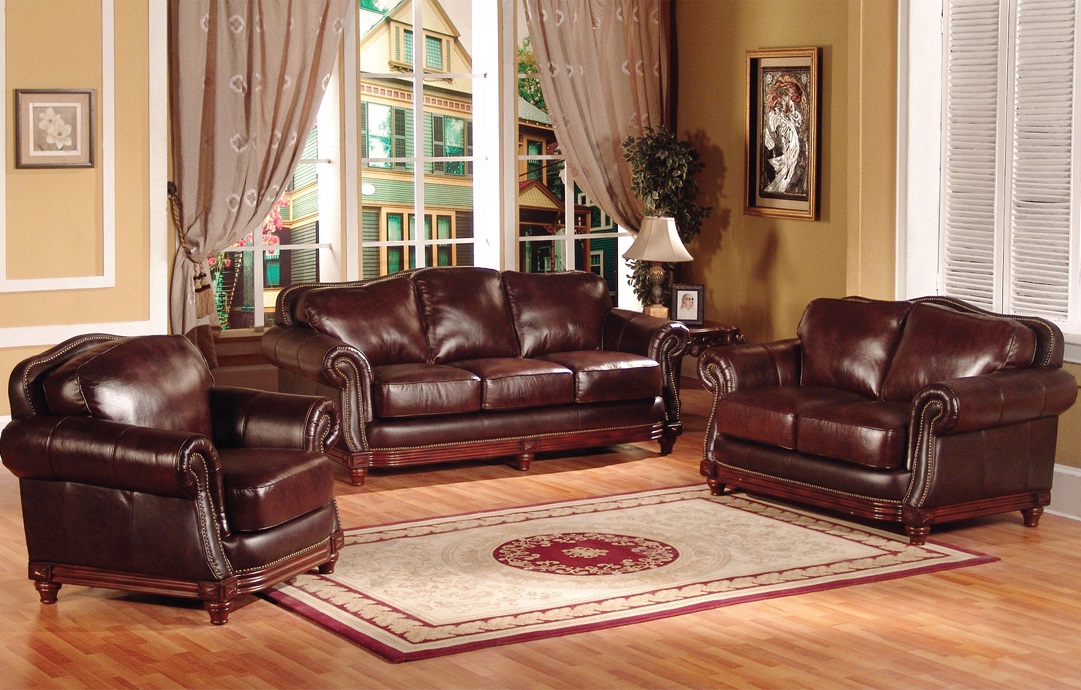George Town Leather Sofa Set - Furtado Furniture