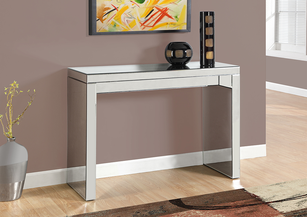 mirrored console table for living room